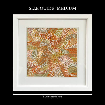 Checkmates Amber Alleyway Print