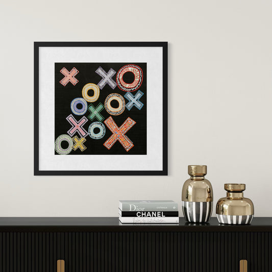 Checkmates Noughts and Crosses Giclee Print