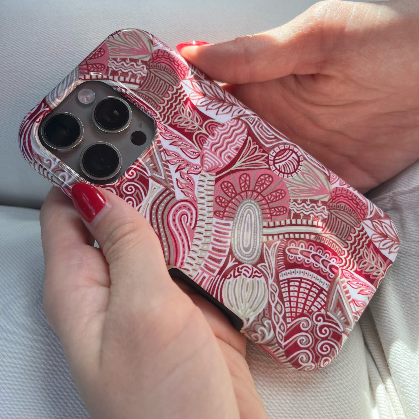 04 Ruby Row iPhone Case