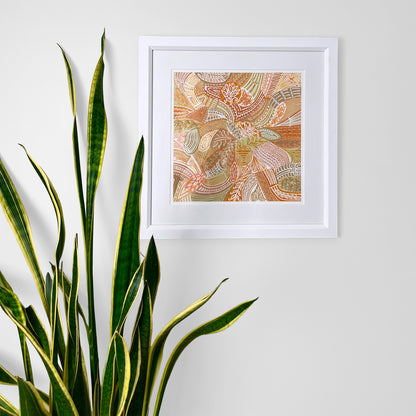 Checkmates Amber Alleyway Print