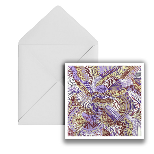 Amethyst Avenue Greeting Card