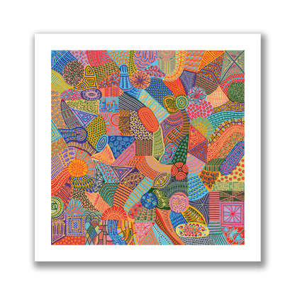 Checkmates Kaleidoscope Print