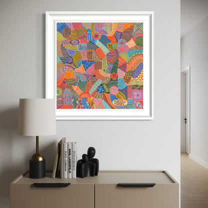 Checkmates Kaleidoscope Print