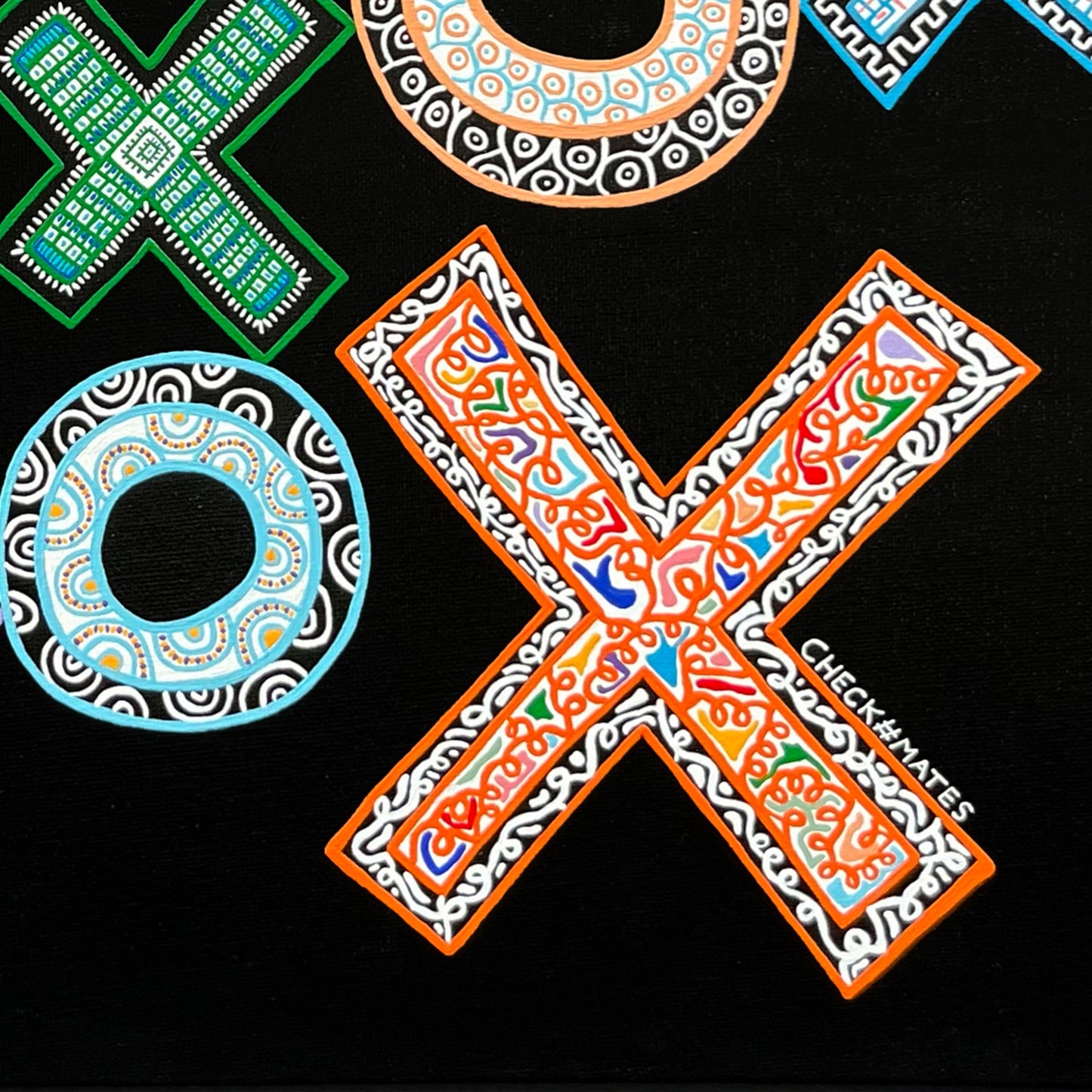 Noughts and Crosses Original Painting