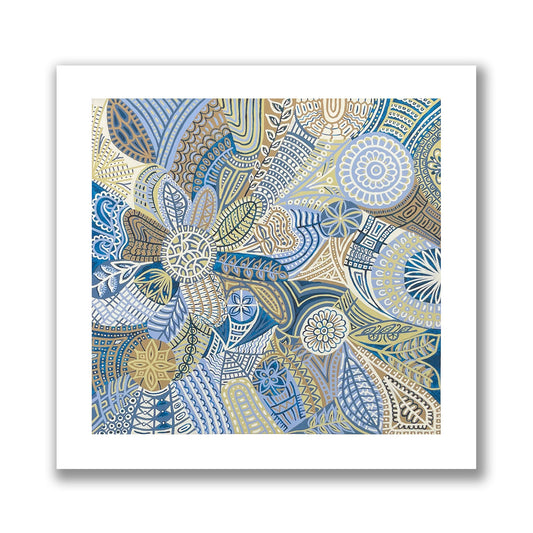 Checkmates Sapphire Street Print