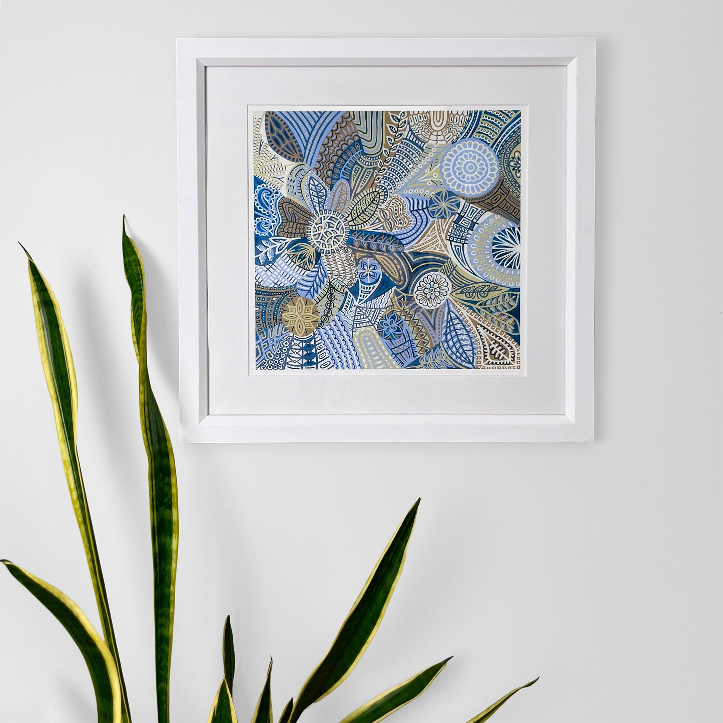 Checkmates Sapphire Street Print
